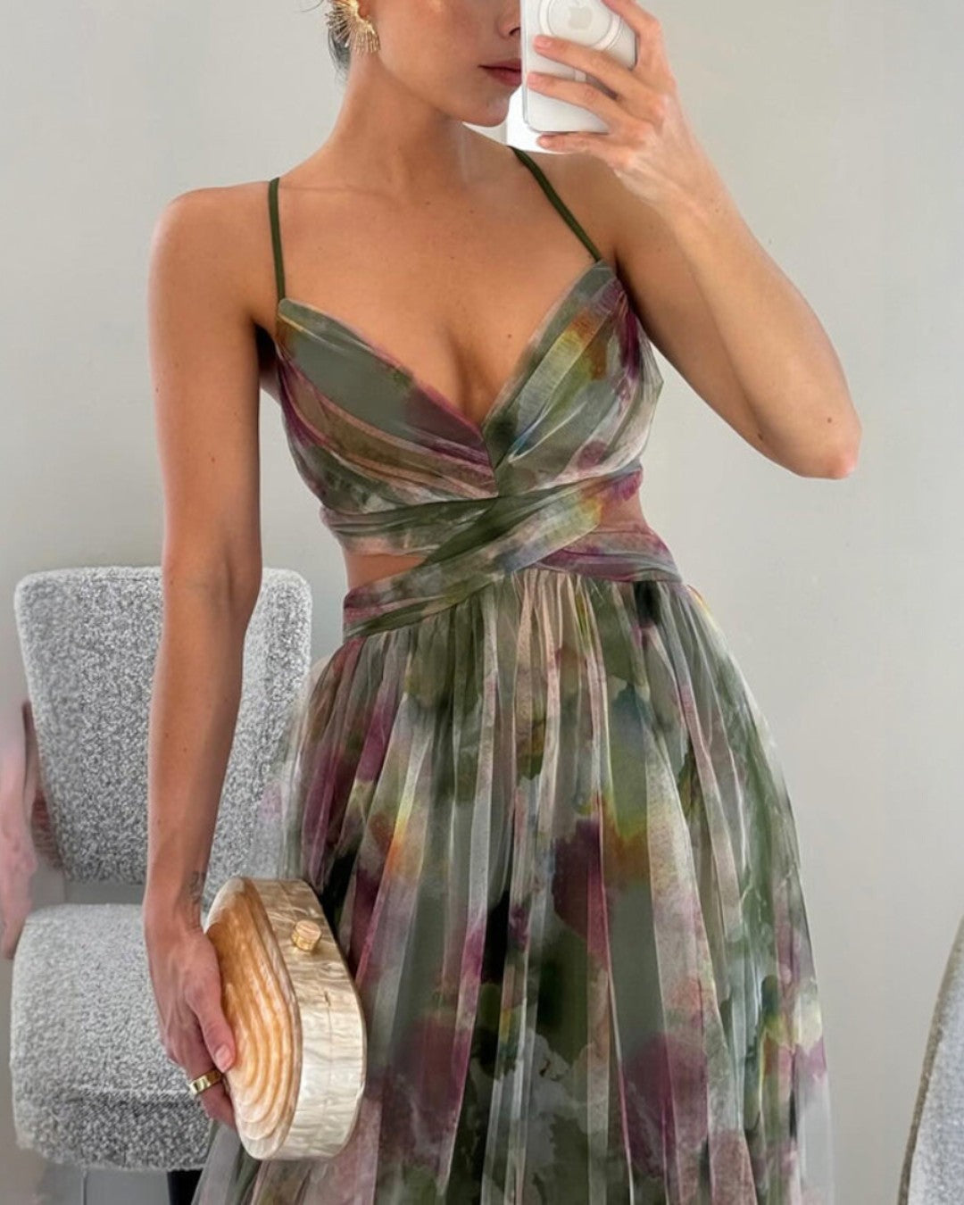 Giselle | Bezauberndes Maxikleid mit Blumenmuster