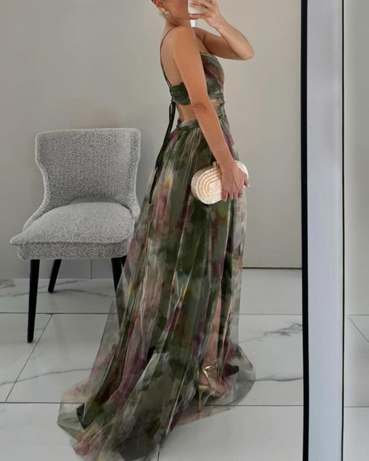 Giselle | Bezauberndes Maxikleid mit Blumenmuster