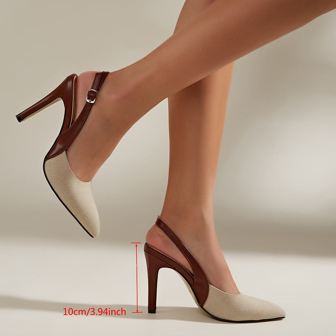 Gemini | Contrast Slingback Heels