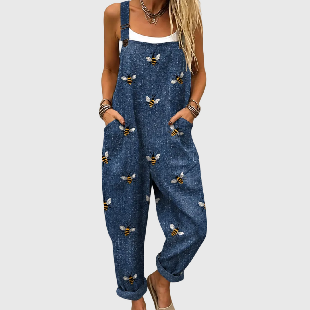 Bequeme Bedruckte Latzhose