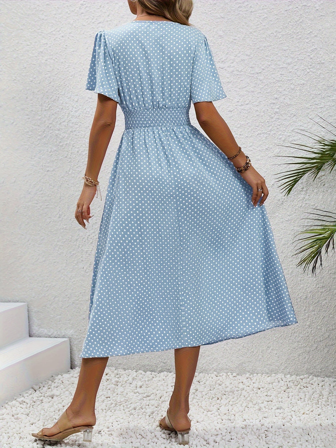 The Spark | Elegant Polka Dot Dress Élisa