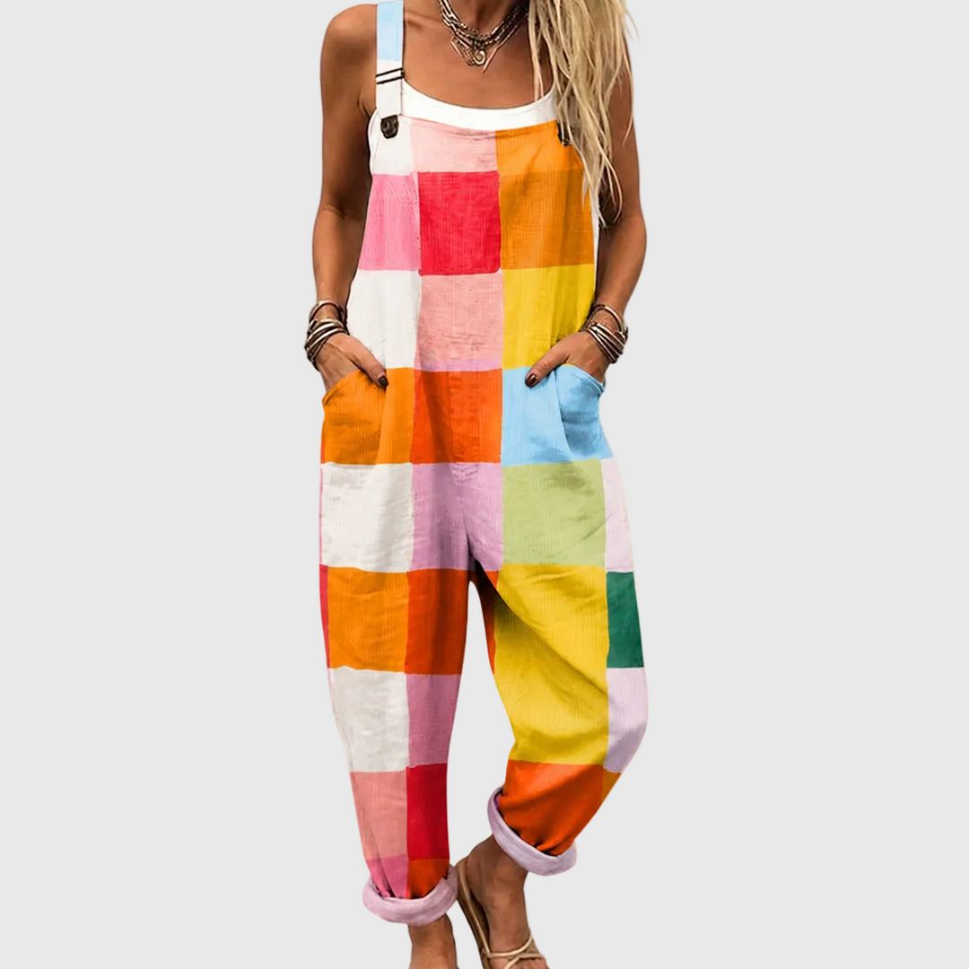 Bequeme Bedruckte Latzhose