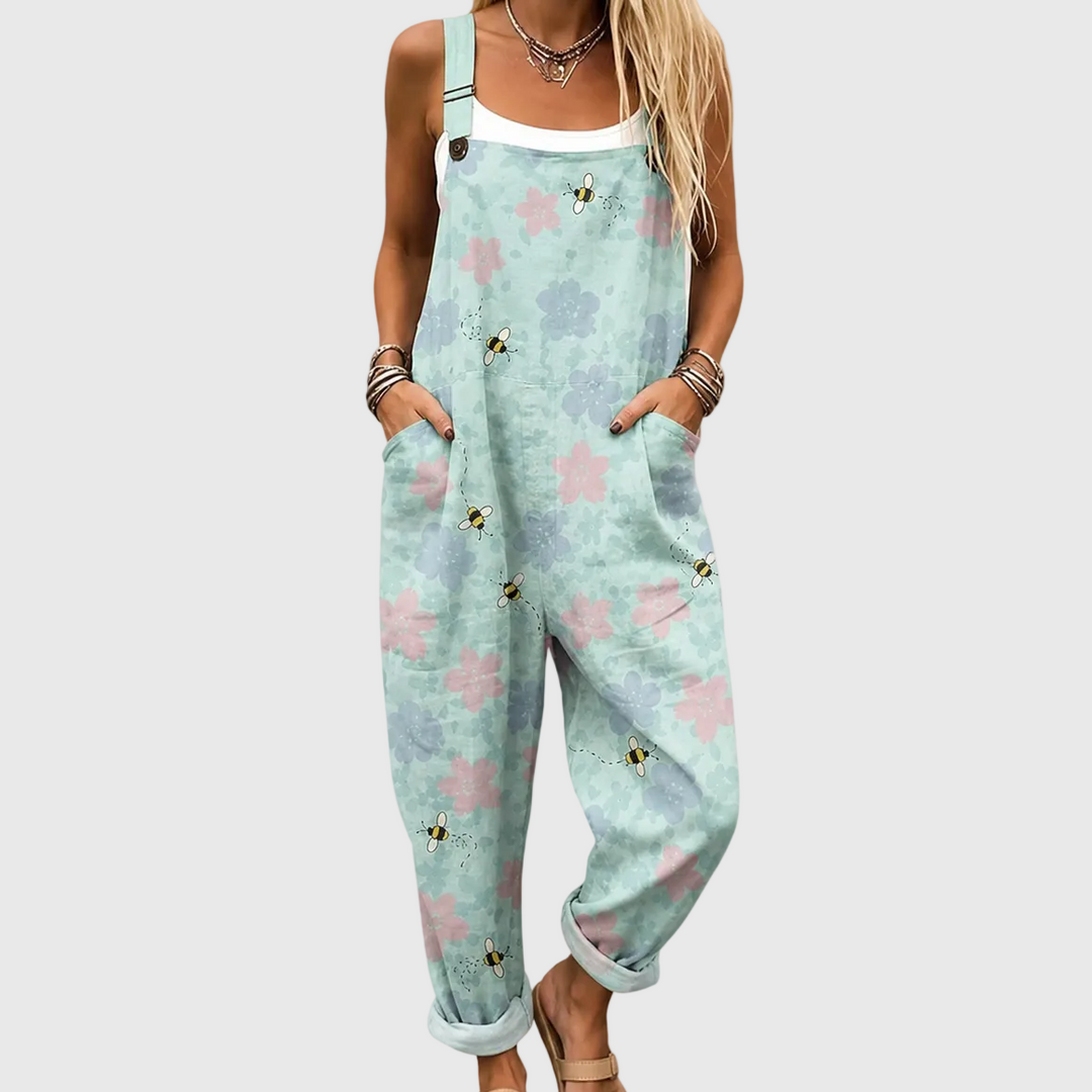 Bequeme Bedruckte Latzhose
