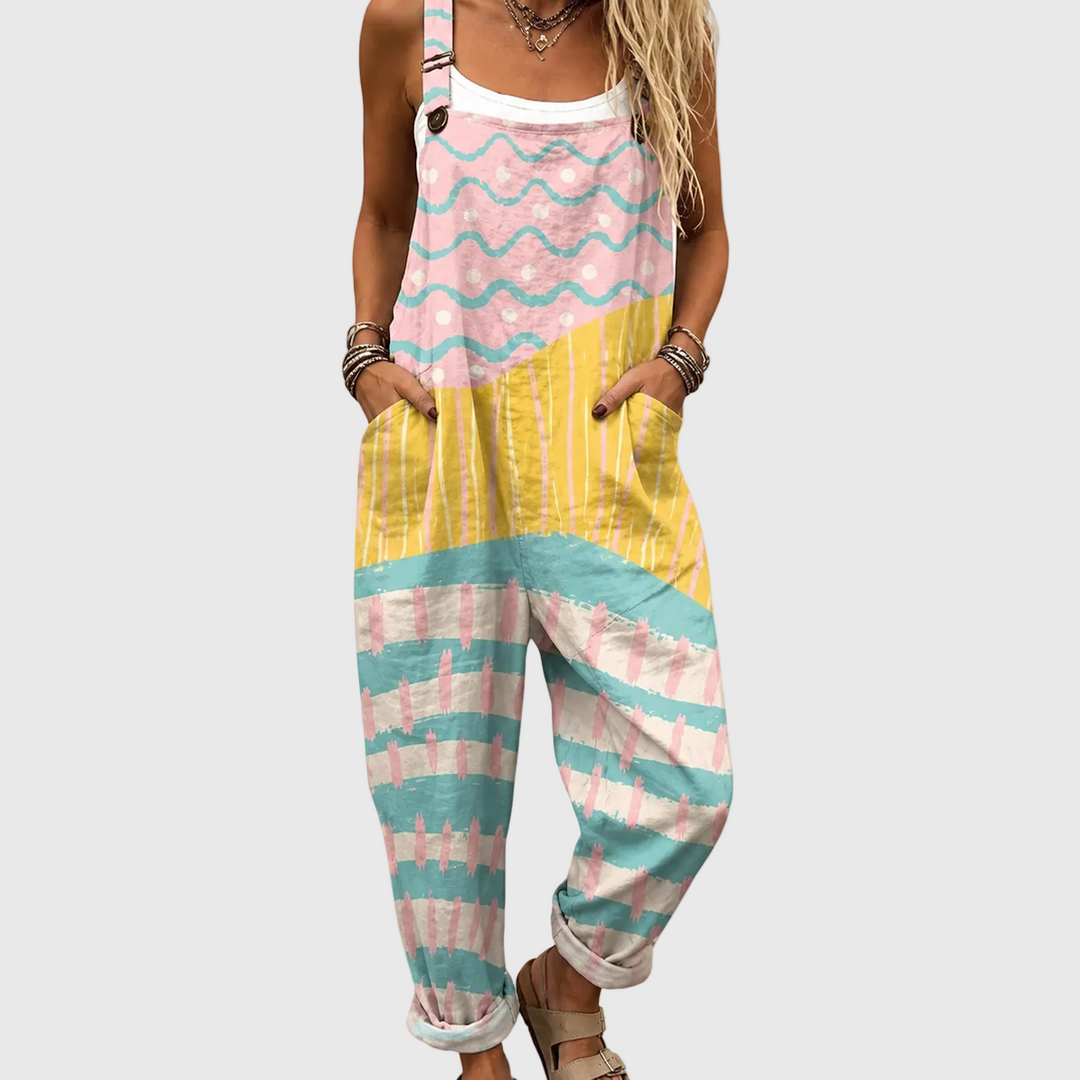 Bequeme Bedruckte Latzhose