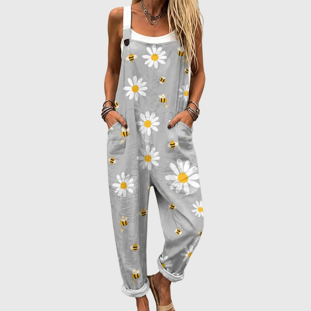 Bequeme Bedruckte Latzhose