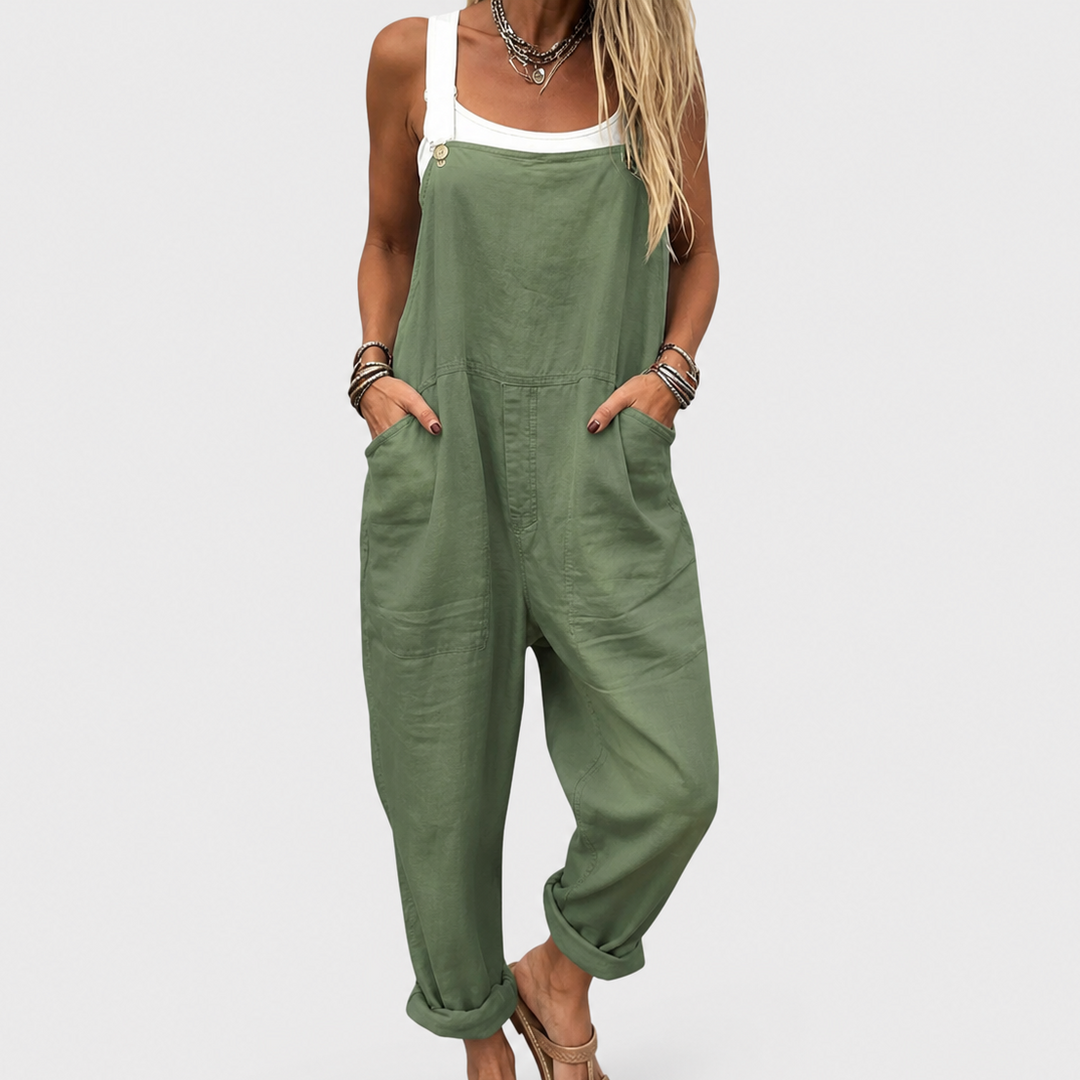 Bequeme Bedruckte Latzhose