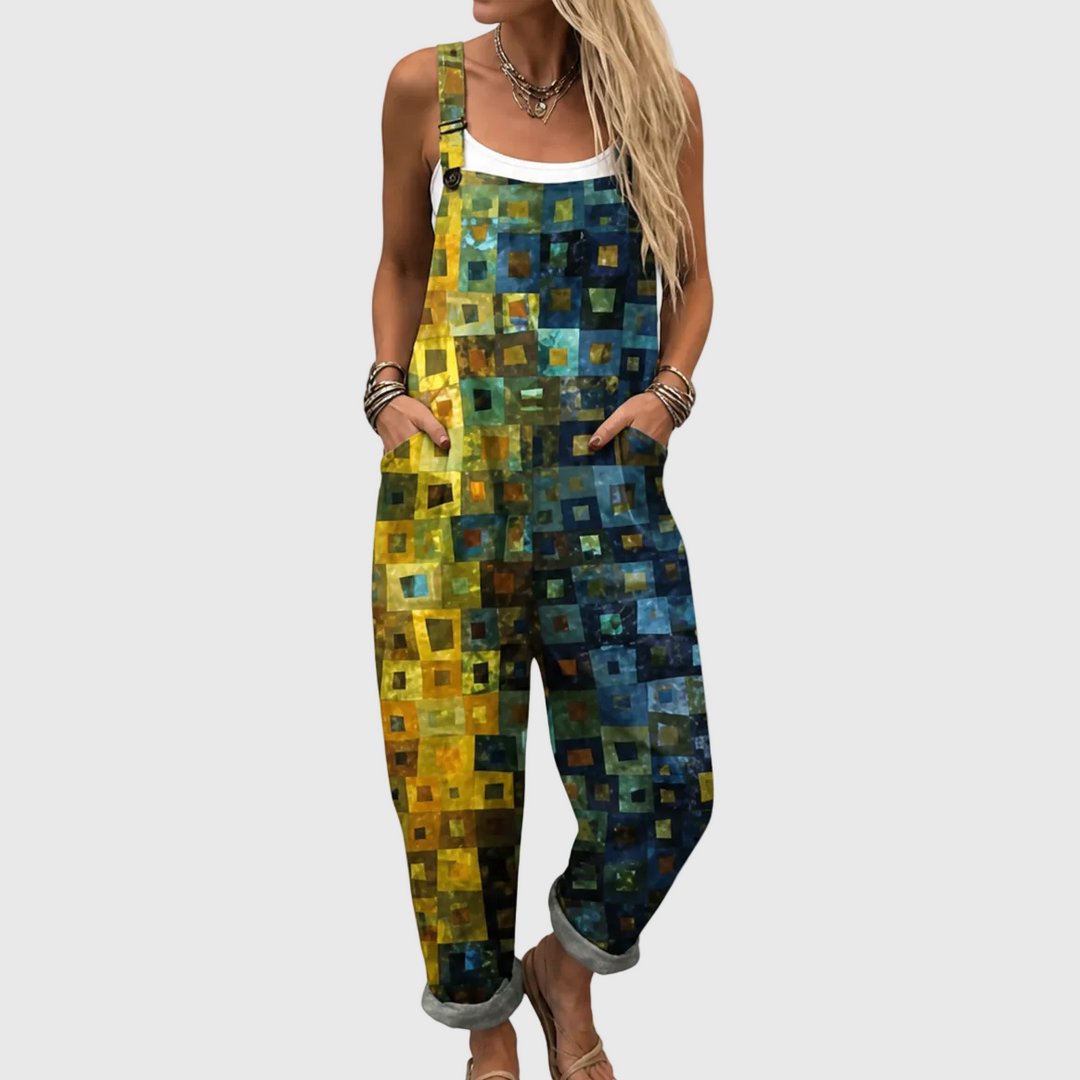 Bequeme Bedruckte Latzhose