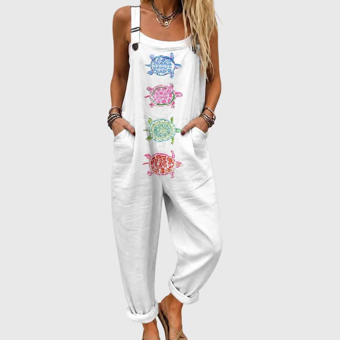 Bequeme Bedruckte Latzhose