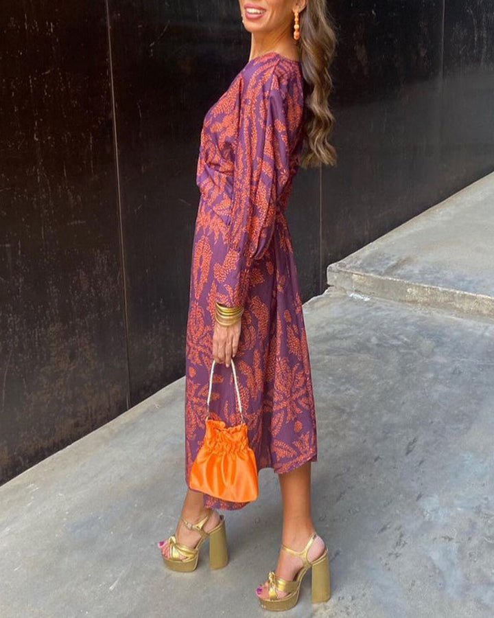 The Spark | Floral Elegance Midi Dress