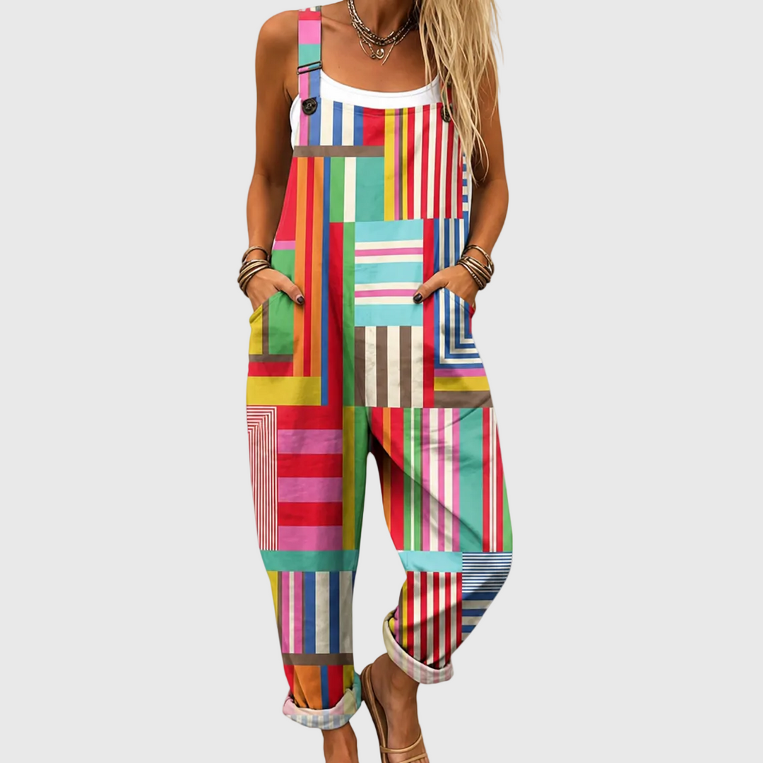Bequeme Bedruckte Latzhose
