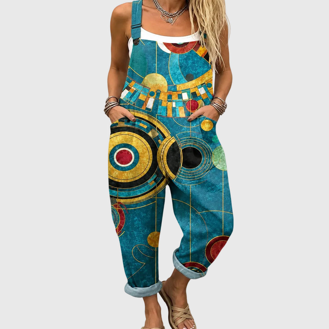 Bequeme Bedruckte Latzhose