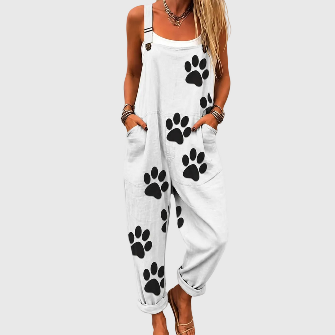Bequeme Bedruckte Latzhose