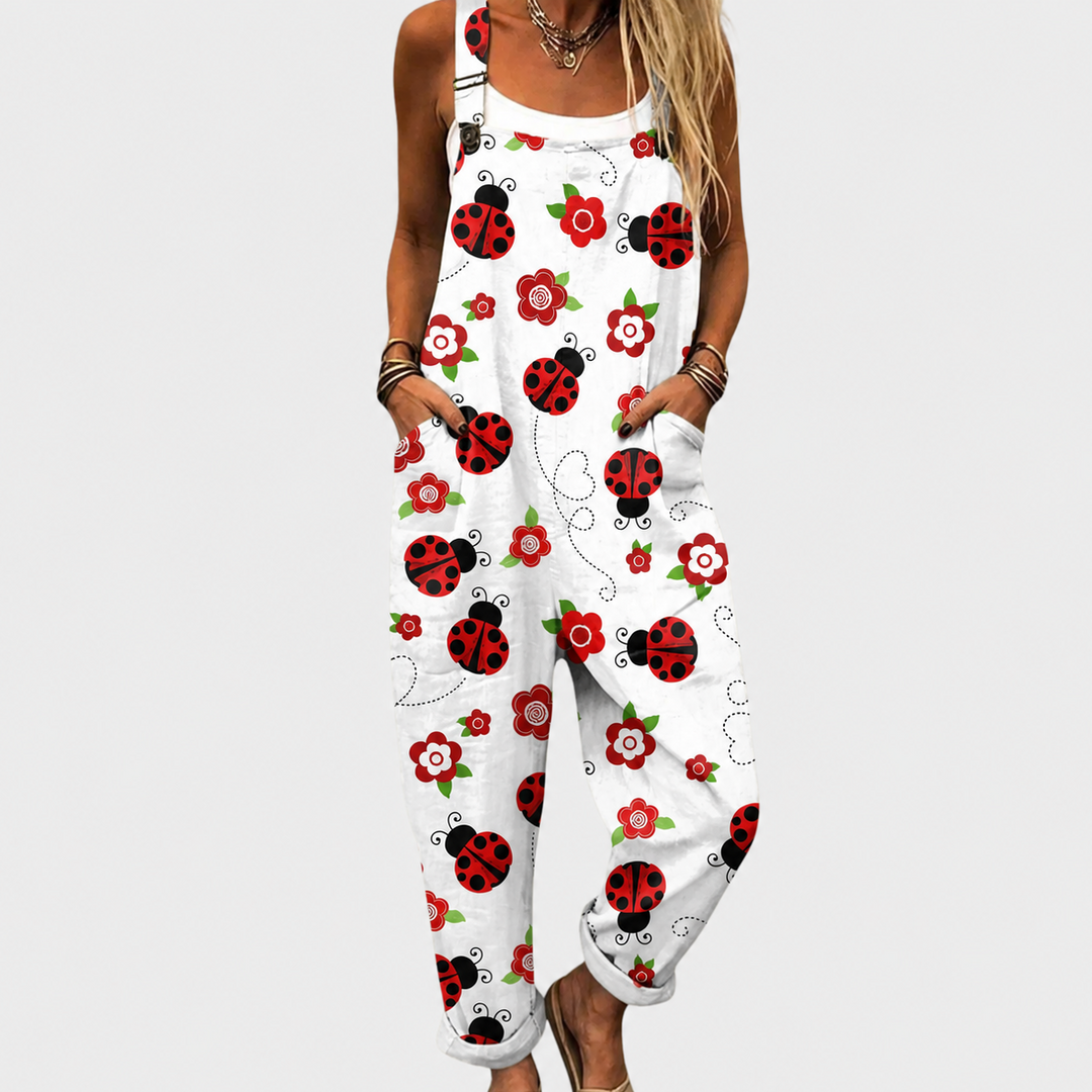 Bequeme Bedruckte Latzhose