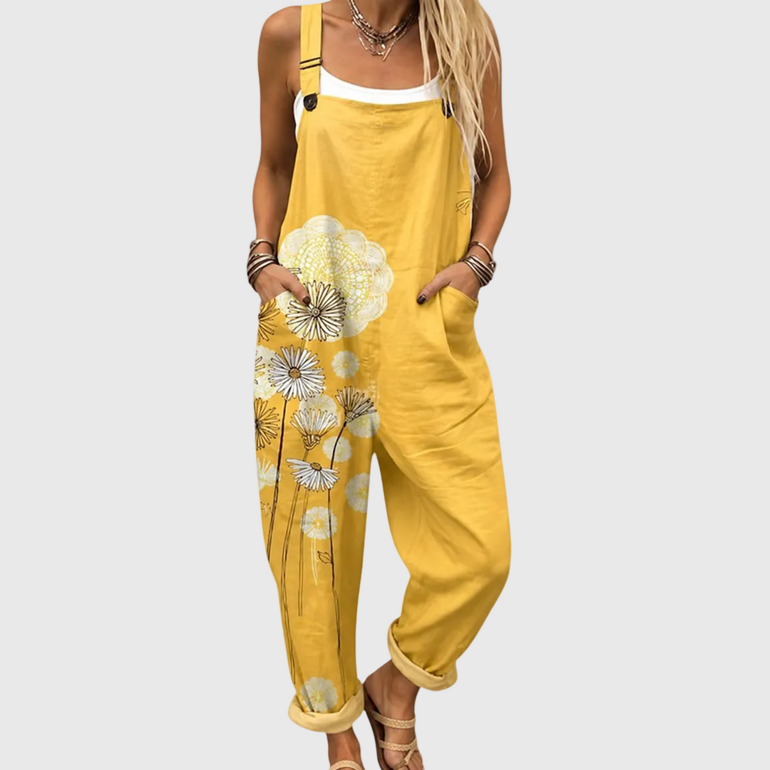 Bequeme Bedruckte Latzhose