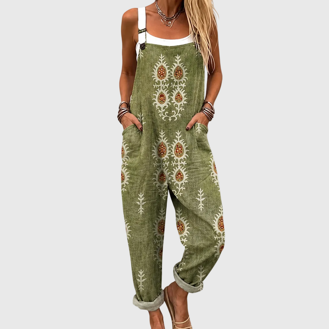 Bequeme Bedruckte Latzhose
