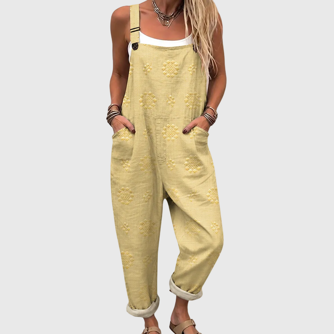 Bequeme Bedruckte Latzhose