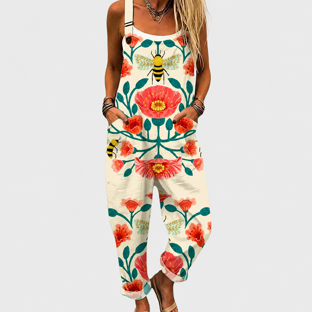 Bequeme Bedruckte Latzhose