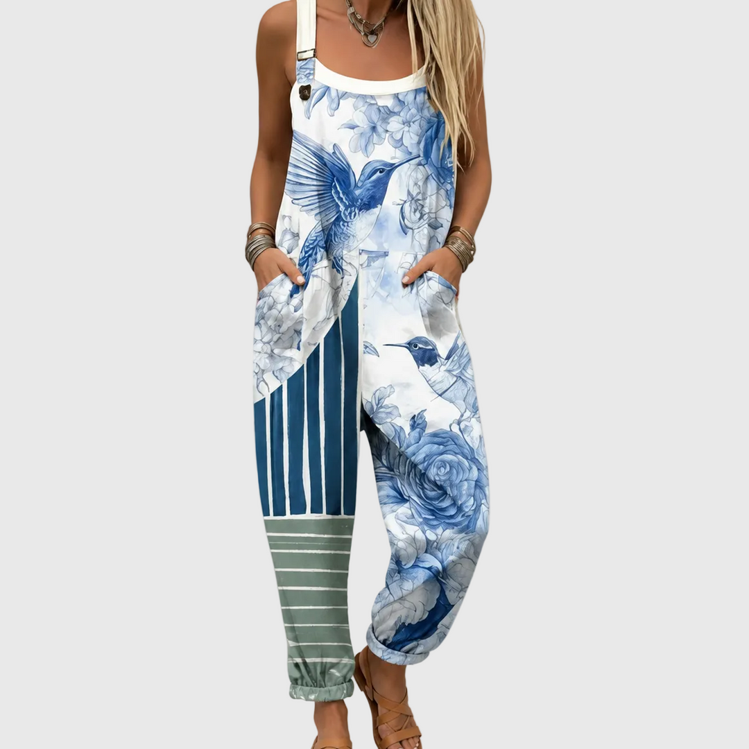 Bequeme Bedruckte Latzhose