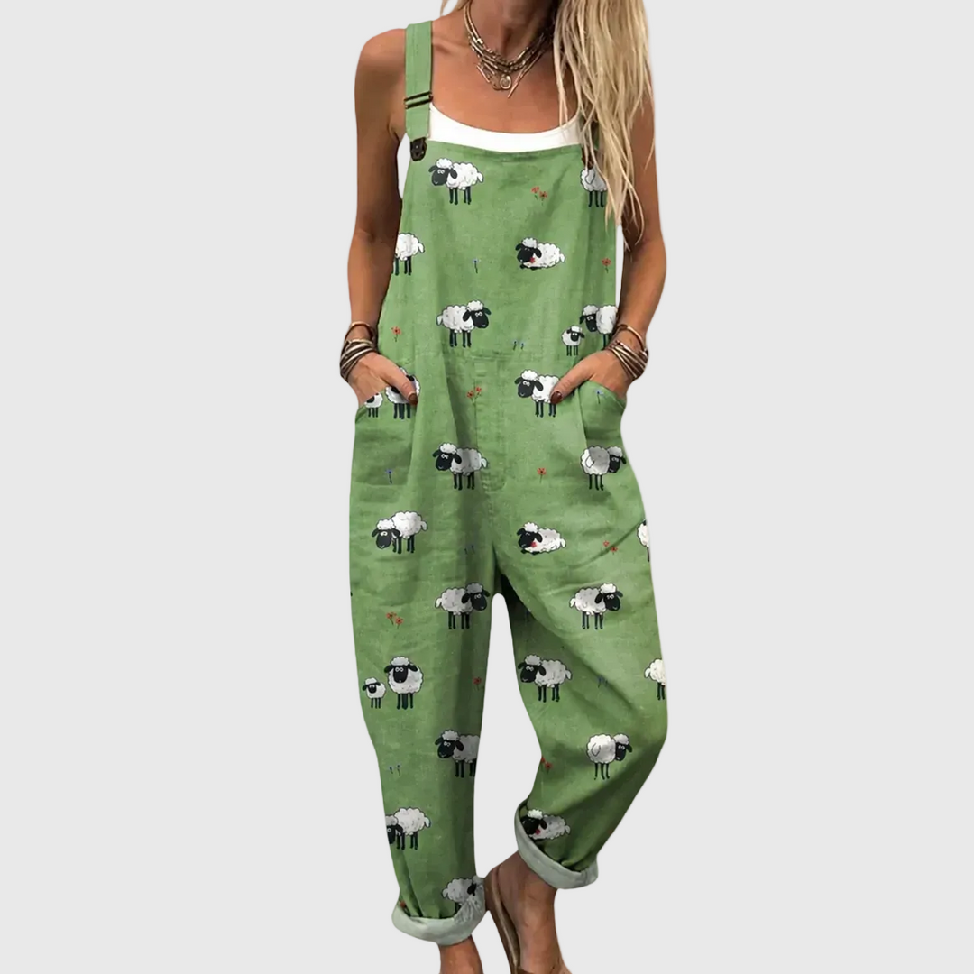 Bequeme Bedruckte Latzhose