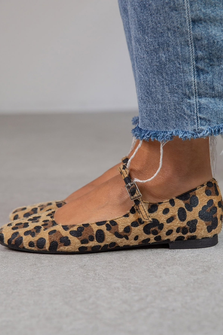 Lena | ballet flats with buckle and adjustable strap