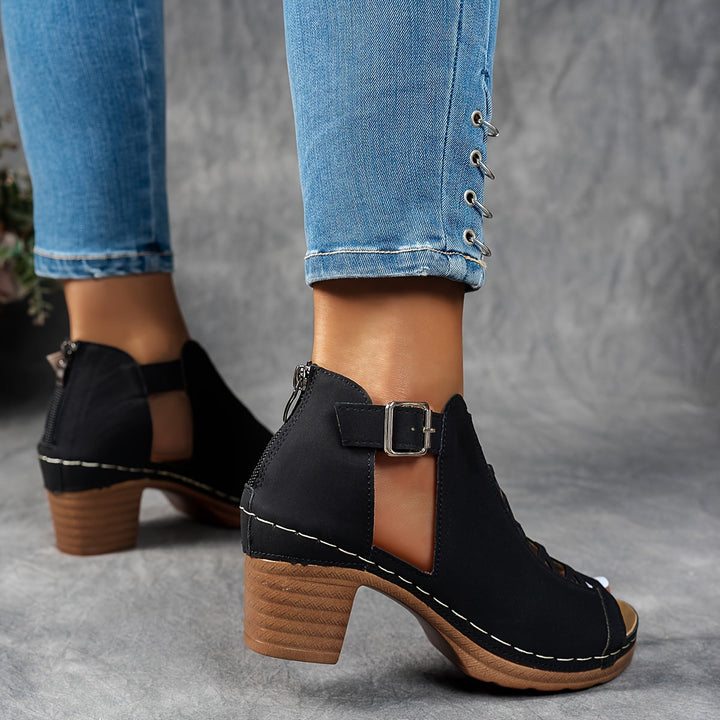 Selin | Woven Heel Sandals