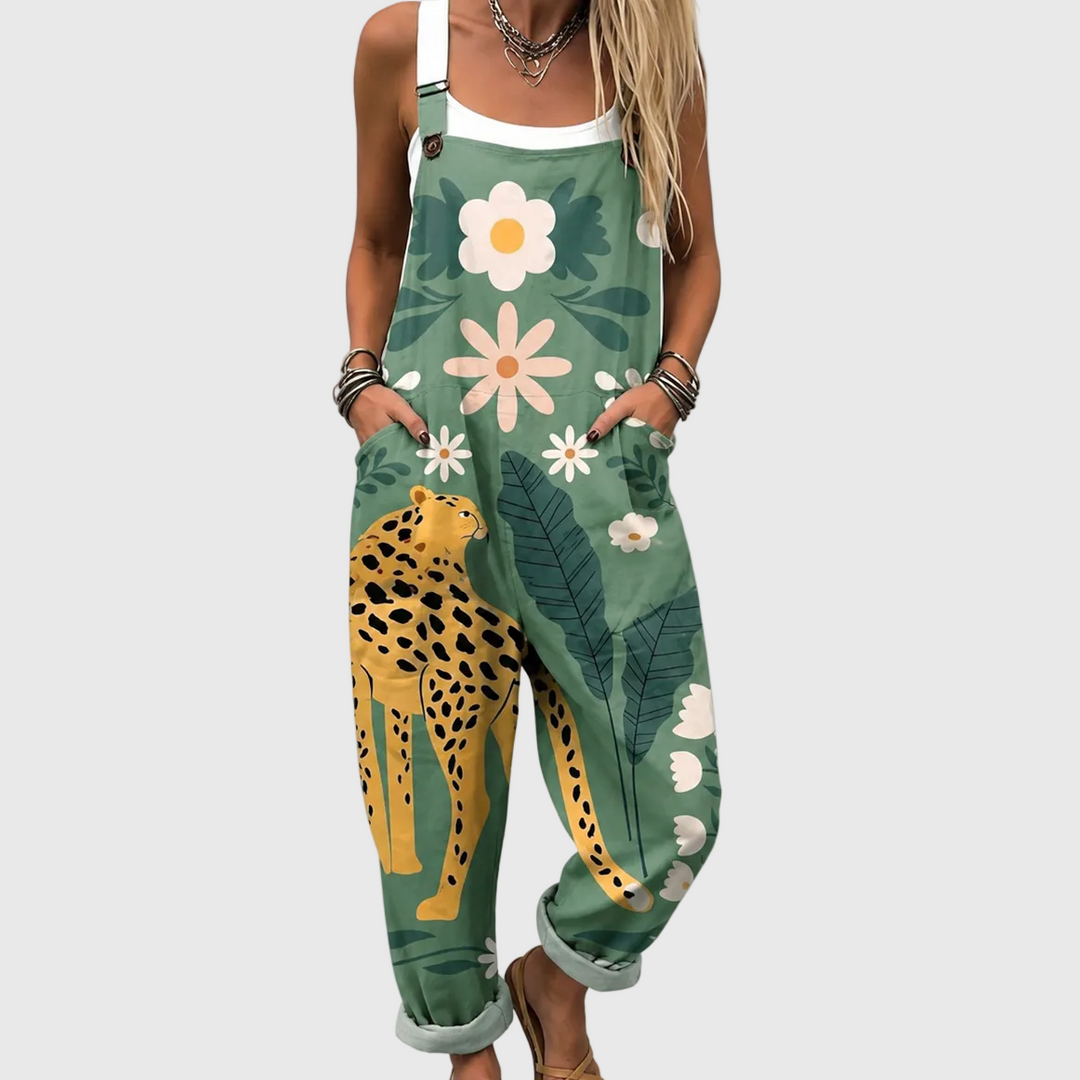 Bequeme Bedruckte Latzhose