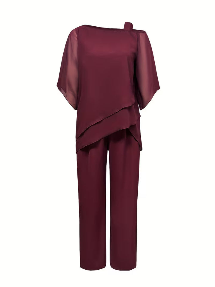 Valerie - Luxurious Soft Drape Two-Piece Set – Effortless Elegance and All-Day Comfort