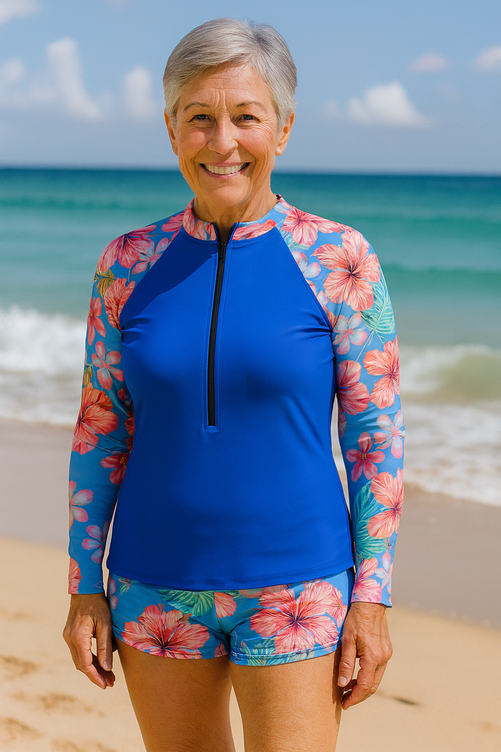 SereniSea Swimwear | UV-Protection Rash Guard Set – Stylish Sun Safety for All-Day Comfort