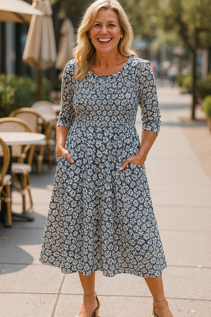Meliora | Everyday Elegance Midi Dress – Comfortable Flattery for Timeless Confidence (Sizes S-5XL)