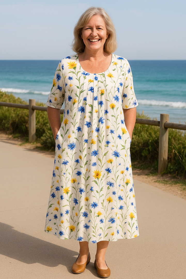 Ivryrose | Elegant Flow Dress – Tummy-Friendly Design