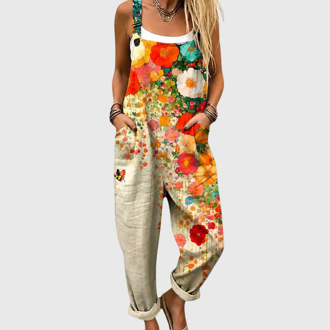 Bequeme Bedruckte Latzhose