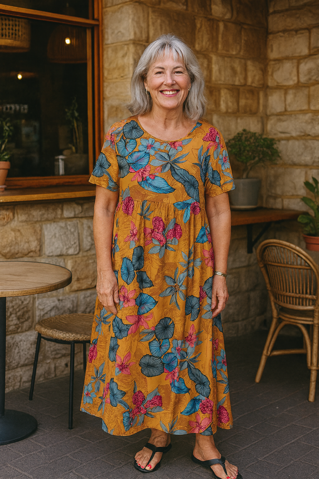 Masie | Effortless Floral Maxi Dress – Embrace Comfort and Confidence (Sizes S-5XL)