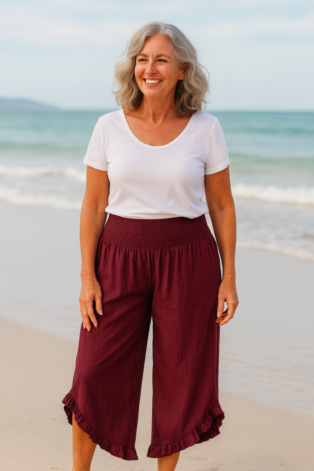 Tavina | Relaxed Cotton-Linen Pants