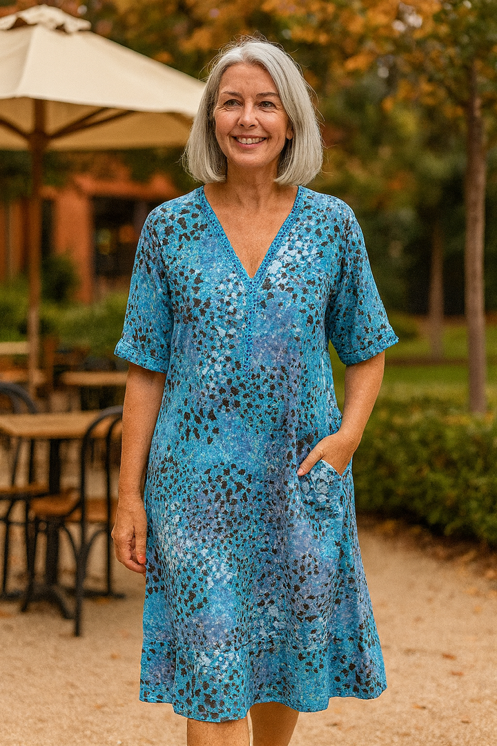 Mary | Chic Midi Dress - Flattens Tummy