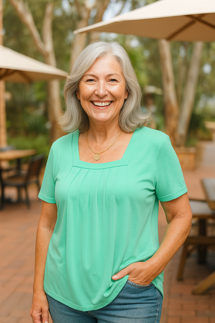 Colleen | Everyday Confidence Pleated Comfort Top (Sizes S-5XL)