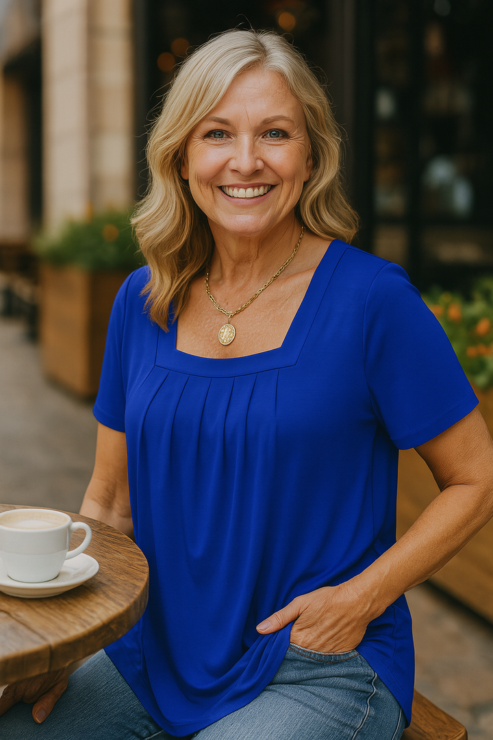 Colleen | Everyday Confidence Pleated Comfort Top (Sizes S-5XL)