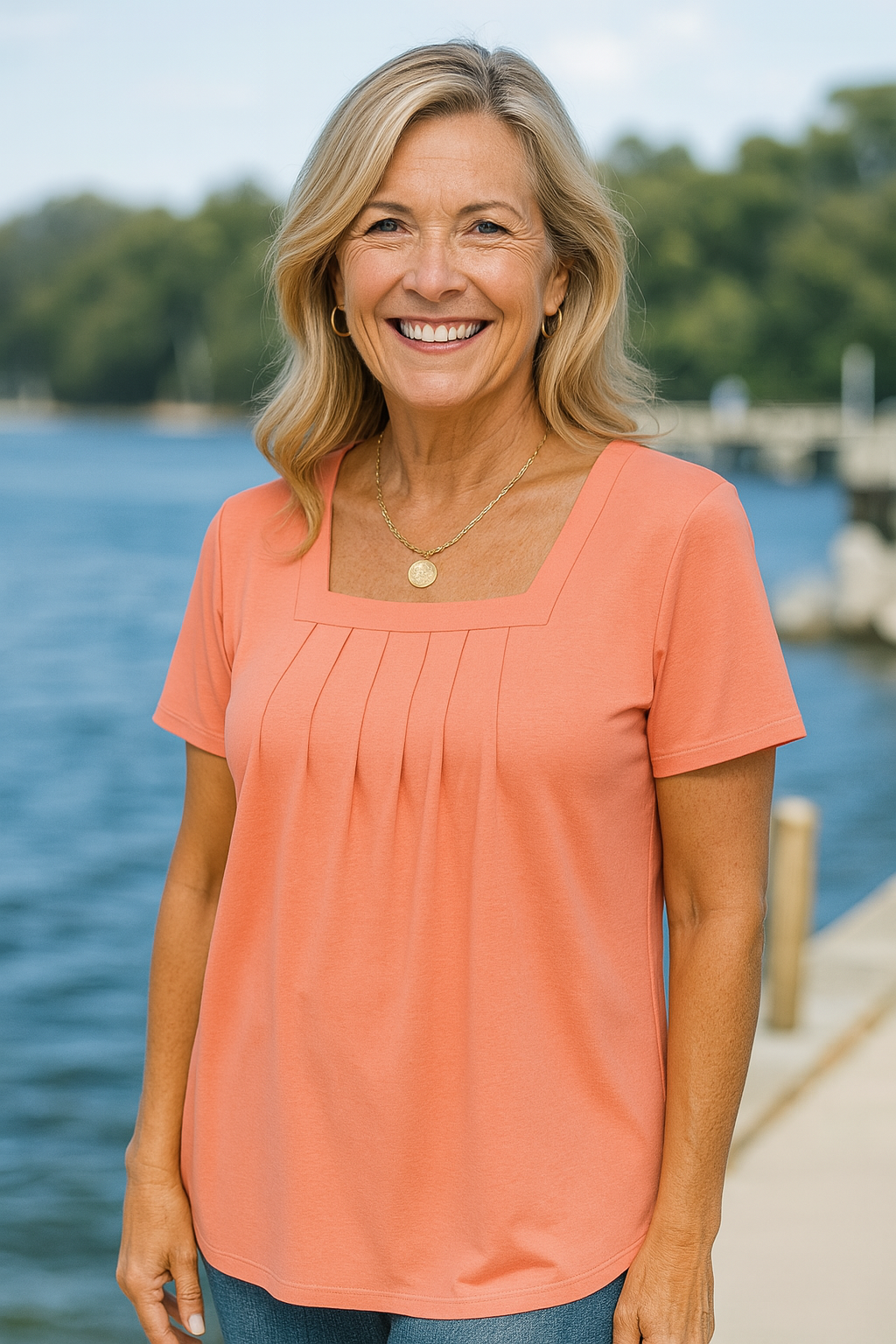 Colleen | Everyday Confidence Pleated Comfort Top (Sizes S-5XL)