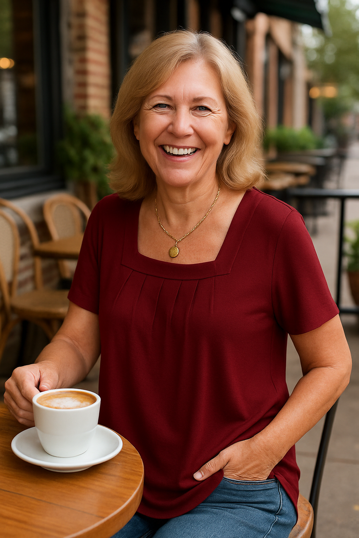 Colleen | Everyday Confidence Pleated Comfort Top (Sizes S-5XL)