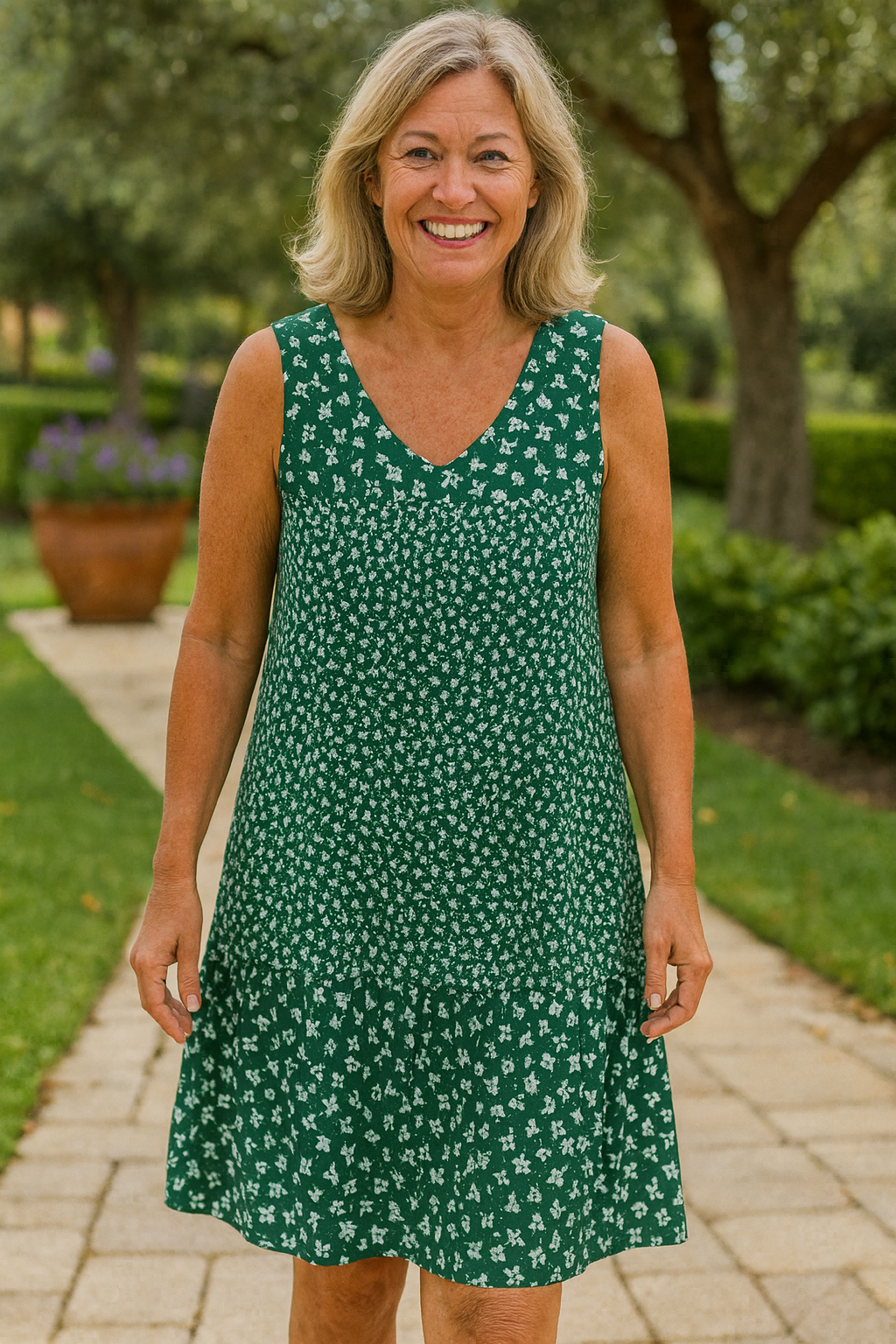 Lillian | Flow Midi Dress – Embrace Comfort and Confidence