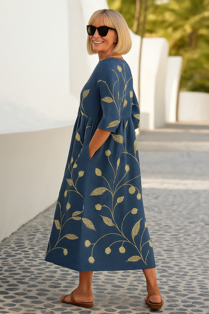 Eliza | Effortlessly Elegant Midi Dress - Comfort for Every Day