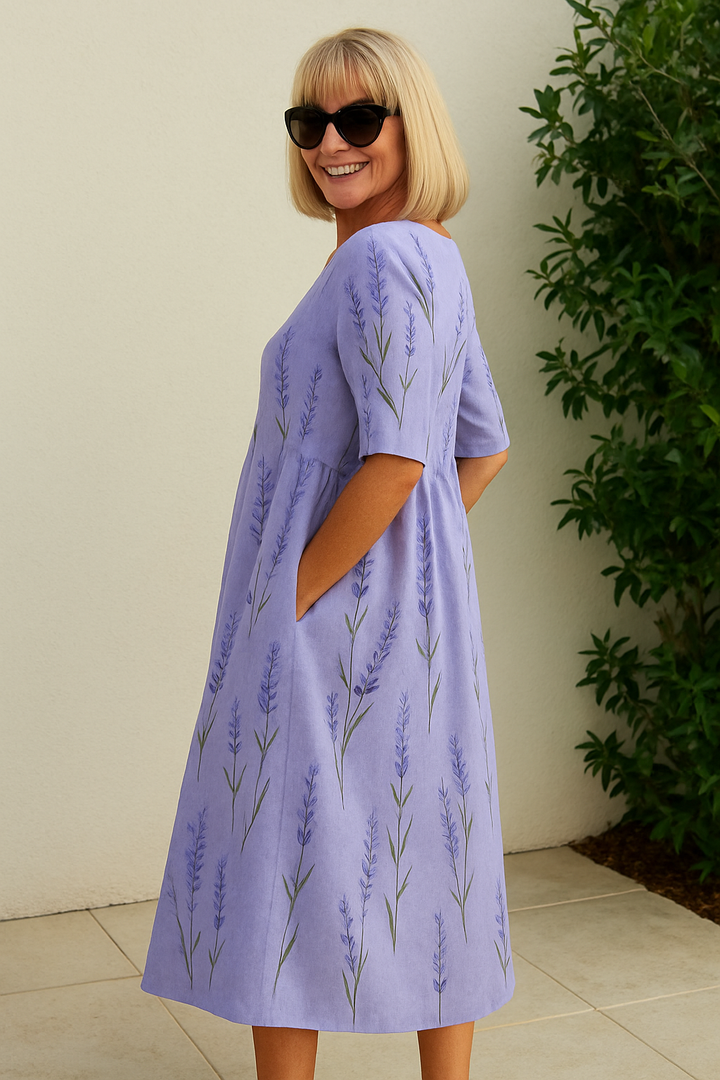 Eliza | Effortlessly Elegant Midi Dress - Comfort for Every Day