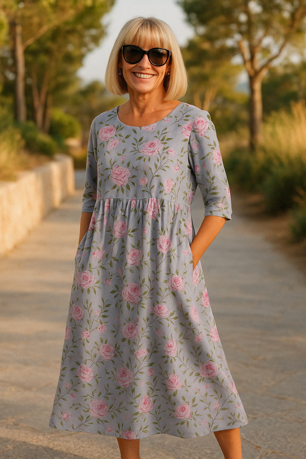 Eliza | Effortlessly Elegant Midi Dress - Comfort for Every Day