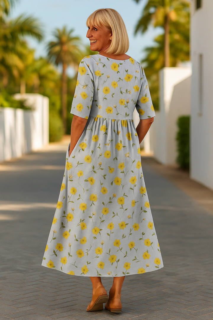 Eliza | Effortlessly Elegant Midi Dress - Comfort for Every Day