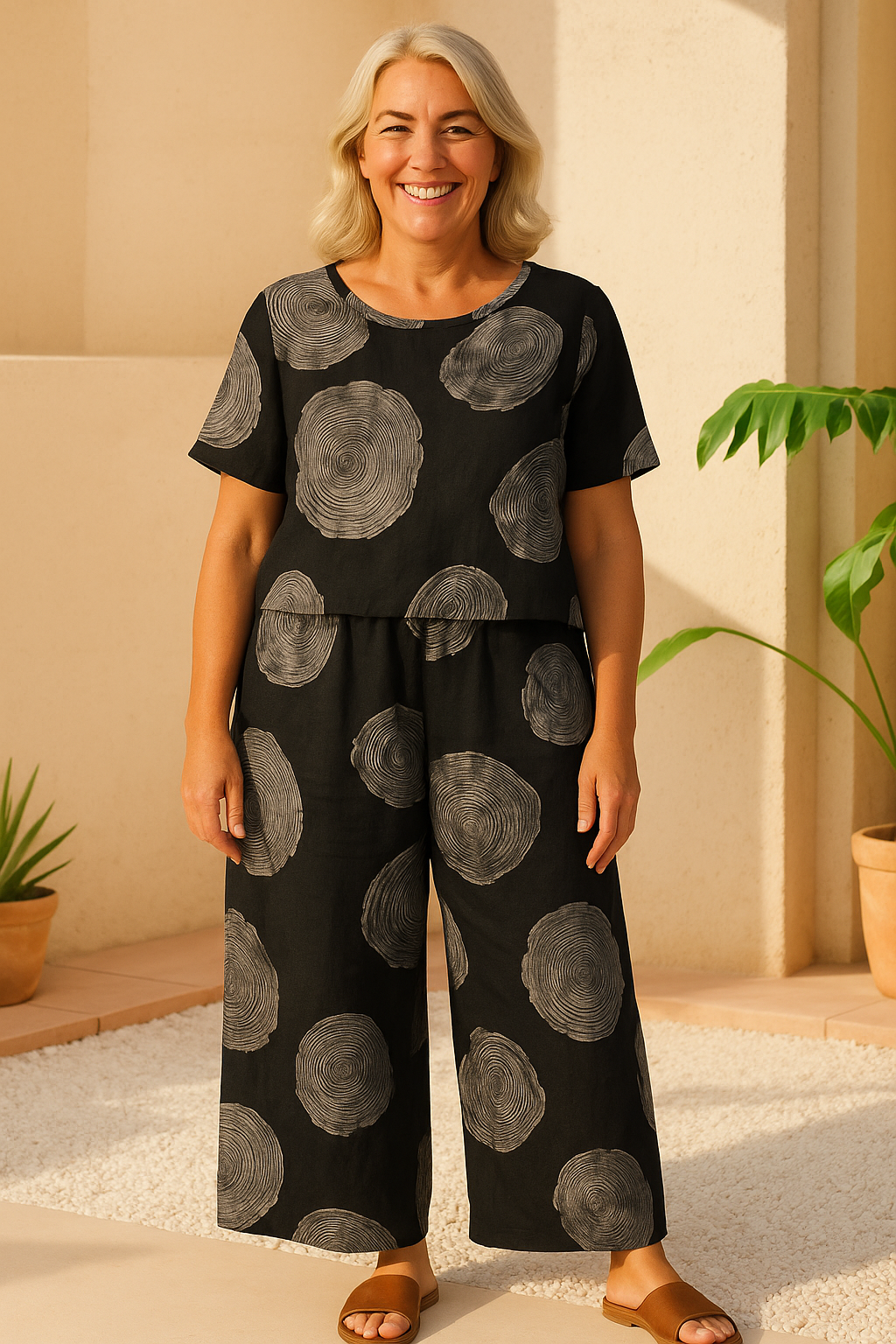 Isla | Linen Breeze 2-Piece Set – Effortless Comfort & Timeless Style (Sizes S-5XL)