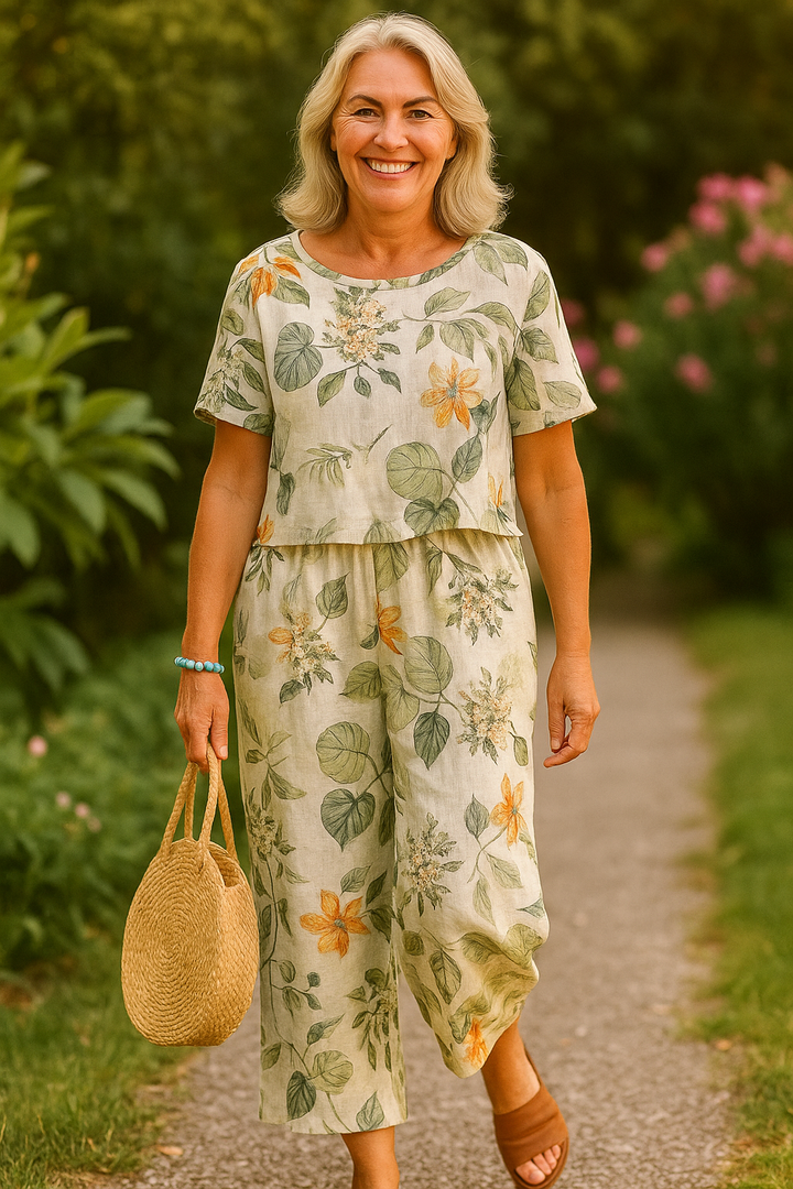 Isla | Linen Breeze 2-Piece Set – Effortless Comfort & Timeless Style (Sizes S-5XL)