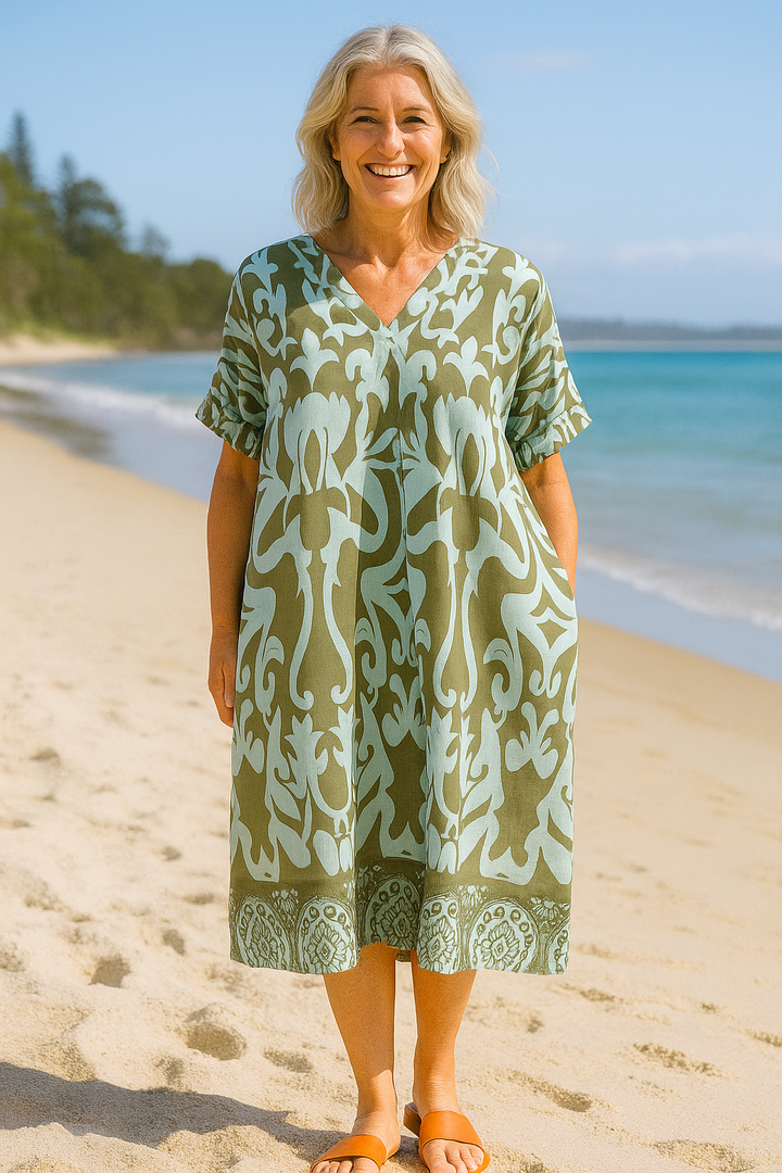 Marisela | Breeze Midi Dress – Effortless Elegance, Confidence, and a Carefree Vibe