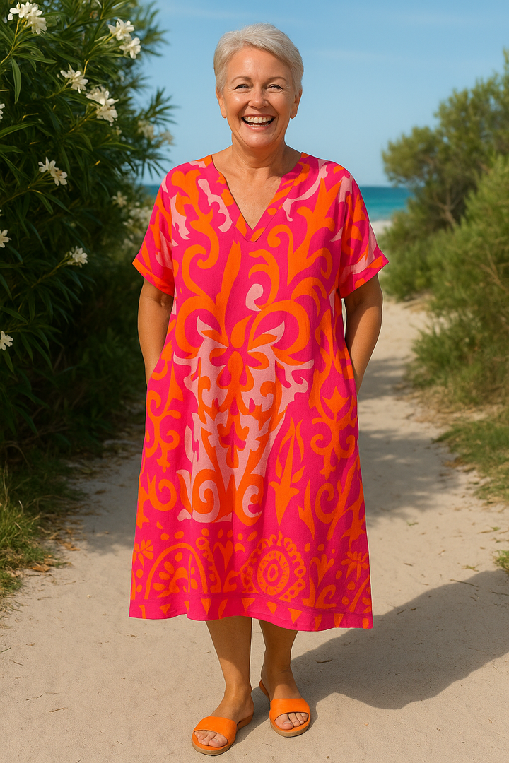 Marisela | Breeze Midi Dress – Effortless Elegance, Confidence, and a Carefree Vibe