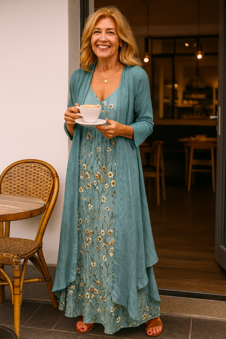 Mariselle | Chic Two-Piece Maxi Ensemble – Effortless Elegance, All-Day Comfort