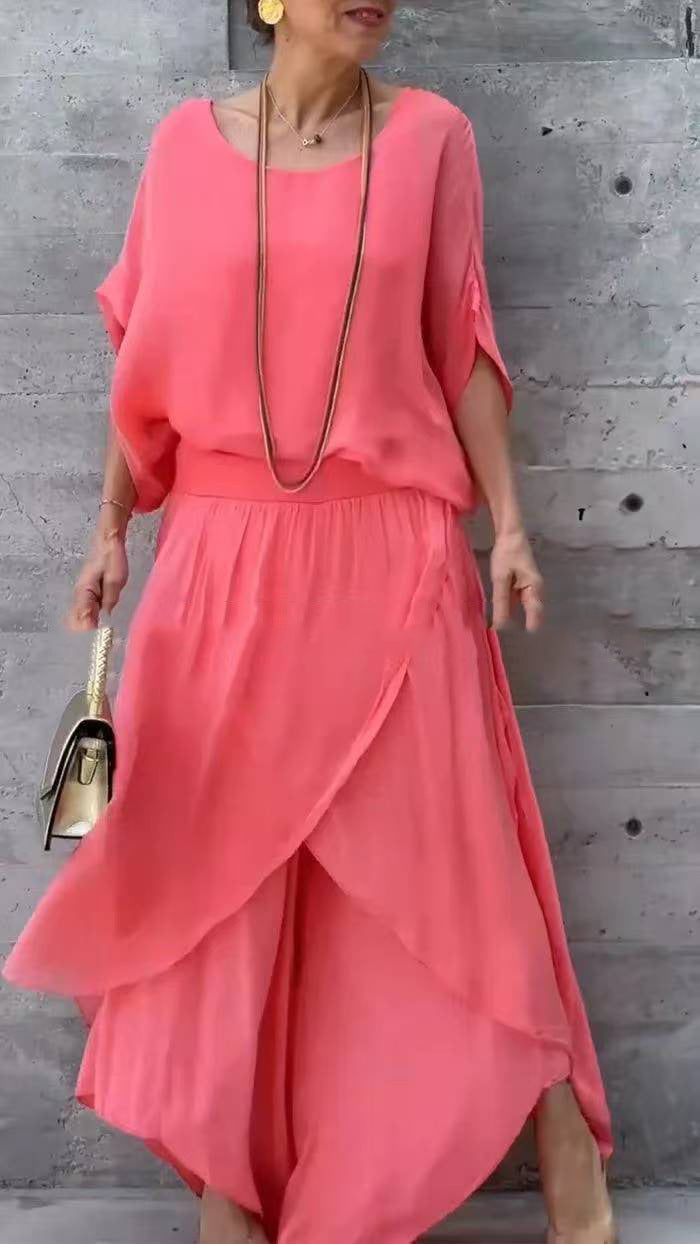 Avielle | Effortless Elegance Two-Piece Flow Set – Everyday Comfort in Sizes S-5XL