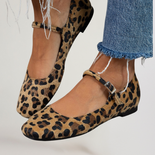 Lena | ballet flats with buckle and adjustable strap